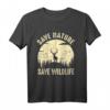 Rette die Natur Rette die Tierwelt Retro Vintage Earth Day T-Shirt – Umweltbewusstes Geschenk für Umweltschützer und Earth Day Aktionen
