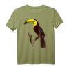 Tukan Vogel Wald Tier Tierwelt Vogelmotiv Tiermotiv T-Shirt – Klassisch geschnitten, doppelt genähter Saum für Natur- und Tierliebhaber
