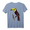Tukan Vogel Wald Tier Tierwelt Vogelmotiv Tiermotiv T-Shirt – Klassisch geschnitten, doppelt genähter Saum für Natur- und Tierliebhaber