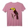 Tukan Vogel Wald Tier Tierwelt Vogelmotiv Tiermotiv T-Shirt – Klassisch geschnitten, doppelt genähter Saum für Natur- und Tierliebhaber
