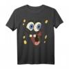 SpongeBob Schwammkopf Großes Gesicht Kostüm T-Shirt - Offiziell lizenziertes Fanartikel für Karneval, Fasching & Fans