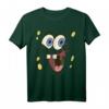 SpongeBob Schwammkopf Großes Gesicht Kostüm T-Shirt - Offiziell lizenziertes Fanartikel für Karneval, Fasching & Fans