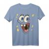 SpongeBob Schwammkopf Großes Gesicht Kostüm T-Shirt - Offiziell lizenziertes Fanartikel für Karneval, Fasching & Fans