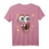 SpongeBob Schwammkopf Großes Gesicht Kostüm T-Shirt - Offiziell lizenziertes Fanartikel für Karneval, Fasching & Fans