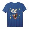 SpongeBob Schwammkopf Großes Gesicht Kostüm T-Shirt - Offiziell lizenziertes Fanartikel für Karneval, Fasching & Fans