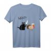Halloween Katze mit Truthahn auf frischer Tat ertappt T-Shirt – Lustiges Feiertags-Outfit für Halloween & Thanksgiving