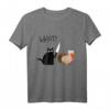 Halloween Katze mit Truthahn auf frischer Tat ertappt T-Shirt – Lustiges Feiertags-Outfit für Halloween & Thanksgiving