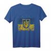 Ukraine Flagge und Wappen T-Shirt – Patriotisches Souvenir mit Trident für Supporter und Nationalstolz