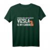 Vizsla Spruch T-Shirt für Magyar Vizsla Fans – Wein, Hund und Humor, Perfekt zum HapFrog oder Neue Hundebox-Einzug
