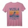 Vizsla Dad - Vintage Ungarischer Vorstehhund Vizsla Papa T-Shirt für Hundeliebhaber & Hundebesitzer, perfekt als Geschenk zum Geburtstag, Weihnachten & Vatertag