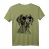 Vizsla Hundeskizze T-Shirt – Perfektes Geschenk für Hundeliebhaber, Mama, Papa, Frauen & Männer zu Weihnachten, Geburtstags- oder Valentinstagsgeschenk