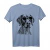 Vizsla Hundeskizze T-Shirt – Perfektes Geschenk für Hundeliebhaber, Mama, Papa, Frauen & Männer zu Weihnachten, Geburtstags- oder Valentinstagsgeschenk