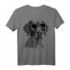 Vizsla Hundeskizze T-Shirt – Perfektes Geschenk für Hundeliebhaber, Mama, Papa, Frauen & Männer zu Weihnachten, Geburtstags- oder Valentinstagsgeschenk