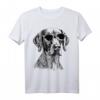 Vizsla Hundeskizze T-Shirt – Perfektes Geschenk für Hundeliebhaber, Mama, Papa, Frauen & Männer zu Weihnachten, Geburtstags- oder Valentinstagsgeschenk