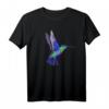 HapFrog T-Shirt mit Colibri Vogel Design – Klassisch geschnitten, doppelt genähter Saum, Perfektes Geschenk für Natur- und Vogel-Liebhaber