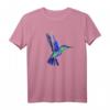 HapFrog T-Shirt mit Colibri Vogel Design – Klassisch geschnitten, doppelt genähter Saum, Perfektes Geschenk für Natur- und Vogel-Liebhaber