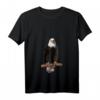 Adler-Aufdruck Tier Adlermotiv Weisskopfseeadler T-Shirt mit V-Ausschnitt - Leichtes, klassisch geschnittenes T-Shirt für Natur- und Tierliebhaber