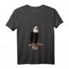 Adler-Aufdruck Tier Adlermotiv Weisskopfseeadler T-Shirt mit V-Ausschnitt - Leichtes, klassisch geschnittenes T-Shirt für Natur- und Tierliebhaber