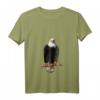 Adler-Aufdruck Tier Adlermotiv Weisskopfseeadler T-Shirt mit V-Ausschnitt - Leichtes, klassisch geschnittenes T-Shirt für Natur- und Tierliebhaber