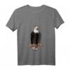 Adler-Aufdruck Tier Adlermotiv Weisskopfseeadler T-Shirt mit V-Ausschnitt - Leichtes, klassisch geschnittenes T-Shirt für Natur- und Tierliebhaber