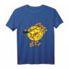 Herbst Vogel T-Shirt mit buntem Laub und Sonnenuntergang - Japanisches Design für Natur- und Vogel-Liebhaber