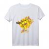 Herbst Vogel T-Shirt mit buntem Laub und Sonnenuntergang - Japanisches Design für Natur- und Vogel-Liebhaber
