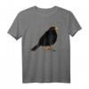 Amsel Vogel Singvogel Vogelfreund Ornithologe Gartenvogel T-Shirt – Farbenfrohes Geschenk für Vogelliebhaber, Ornithologen & Naturschützer