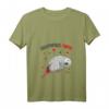 Damen Graupapagei Mama Liebe Papagei Herz Vogel T-Shirt mit V-Ausschnitt – Perfektes Geschenk für Vogel-Liebhaberinnen zu Geburtstagen, Weihnachten & Muttertag