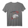 Damen Graupapagei Mama Liebe Papagei Herz Vogel T-Shirt mit V-Ausschnitt – Perfektes Geschenk für Vogel-Liebhaberinnen zu Geburtstagen, Weihnachten & Muttertag