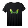 Buntes Wellensittich Vogel T-Shirt mit zwei Vögeln – Farbenfrohes Motiv für Vogelliebhaber und Sittichfans
