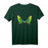 Buntes Wellensittich Vogel T-Shirt mit zwei Vögeln – Farbenfrohes Motiv für Vogelliebhaber und Sittichfans