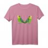 Buntes Wellensittich Vogel T-Shirt mit zwei Vögeln – Farbenfrohes Motiv für Vogelliebhaber und Sittichfans