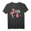 Witziges Flamingo T-Shirt für den 6. Geburtstag Mädchen - Perfektes Geschenk für Flamingo-Fans und Kinderpartys
