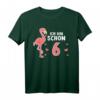 Witziges Flamingo T-Shirt für den 6. Geburtstag Mädchen - Perfektes Geschenk für Flamingo-Fans und Kinderpartys