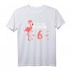 Witziges Flamingo T-Shirt für den 6. Geburtstag Mädchen - Perfektes Geschenk für Flamingo-Fans und Kinderpartys