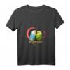 Damen Wellensittich T-Shirt mit Herz - Vogel Geschenk für Tierliebhaber, Papageien- und Wellensittichfans, V-Ausschnitt