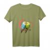 Damen Wellensittich T-Shirt mit Herz - Vogel Geschenk für Tierliebhaber, Papageien- und Wellensittichfans, V-Ausschnitt