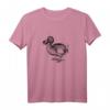Dodo Vogel Print T-Shirt - Ausgestorbene Tiermotive, Klassisch geschnitten, doppelt genähter Saum