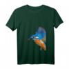 Damen Vogel Eisvogel T-Shirt mit V-Ausschnitt - Leichtes, klassisch geschnittenes Shirt mit doppelt genähten Ärmeln