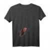 Damen Neugieriger Waldrapp Vogel T-Shirt mit V-Ausschnitt – Leichtes, Klassisch Geschnittenes Tiermotiv-Shirt
