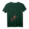 Damen Neugieriger Waldrapp Vogel T-Shirt mit V-Ausschnitt – Leichtes, Klassisch Geschnittenes Tiermotiv-Shirt