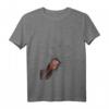 Damen Neugieriger Waldrapp Vogel T-Shirt mit V-Ausschnitt – Leichtes, Klassisch Geschnittenes Tiermotiv-Shirt