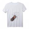 Damen Neugieriger Waldrapp Vogel T-Shirt mit V-Ausschnitt – Leichtes, Klassisch Geschnittenes Tiermotiv-Shirt