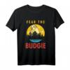 Lustiges Wellensittich T-Shirt - Fear the Budgie für Vogel- und Tierliebhaber, klassisch geschnitten