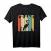 Lustiges Retro Kranich Vogel T-Shirt Geschenk für Tier- und Vogel-Liebhaber – Perfekt für Weihnachten, Geburtstag, Valentinstag, Vatertag & Muttertag