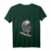 Damen Neugieriger Vogel Papagei Graupapagei T-Shirt mit V-Ausschnitt – Lustiges Vogel Geschenk für Vogel- und Papageienfans