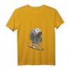 Damen Neugieriger Vogel Papagei Graupapagei T-Shirt mit V-Ausschnitt – Lustiges Vogel Geschenk für Vogel- und Papageienfans