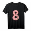 Kinder Flamingo T-Shirt zum 8. Geburtstag – Pinker Vogel Geschenk für Jungen und Mädchen zum Kindergeburtstag
