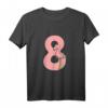 Kinder Flamingo T-Shirt zum 8. Geburtstag – Pinker Vogel Geschenk für Jungen und Mädchen zum Kindergeburtstag