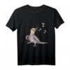 Singender Nymphensittich - Glückliches Vogel- und Musiknoten T-Shirt für Vogelliebhaber, Musiker & Tierfreunde